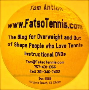 Tennis ball business card